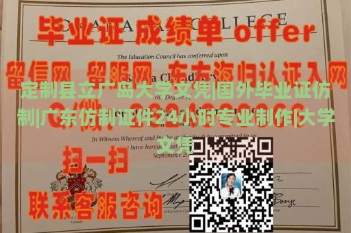 定制县立广岛大学文凭|国外毕业证仿制|广东仿制证件24小时专业制作|大学文凭