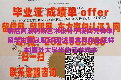 明尼阿波利斯艺术设计学院文凭样本|留学生信息服务网|法国本科毕业证样本|国外大学毕业证书样本